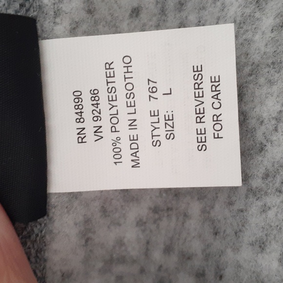 Haband Mens Light Heather Grey Dad/Grampa Button Down Sweater Sz L - Picture 7 of 11